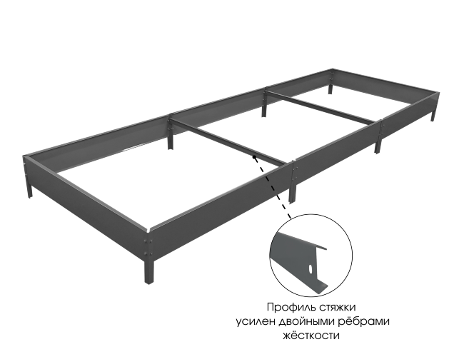 Грядки "Компакт" с односторонним покрытием, 15 см в Сочи